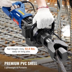 Sähkökäyttöinen hydraulinen harjaterästaivutin 1000 W 6–16 mm 0–90 astetta 15 kg