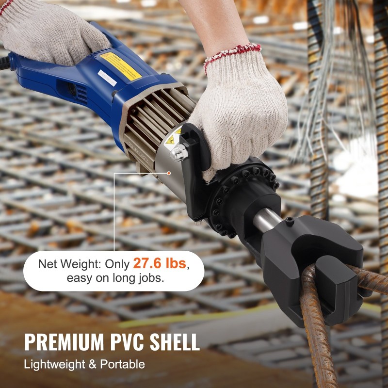 Sähköhydraulinen harjaterästaivutin 6–20 mm 1500 W säädettävä 0–90° työkalulaukulla