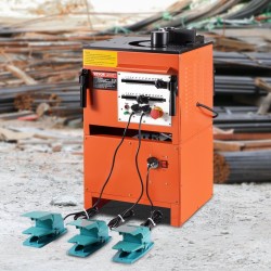 Sähköinen hydraulinen raudoituksen taivutuskone 1700W 4–25 mm taivutus ja katkaisu jalkapoljin