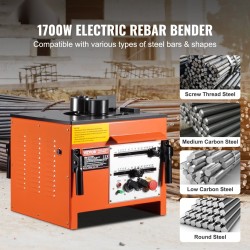 Sähköinen työpöytäraudoitustaivutin hydraulinen 1700W 4–25 mm harjateräkselle