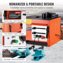 Sähköinen työpöytäraudoitustaivutin hydraulinen 1700W 4–25 mm harjateräkselle