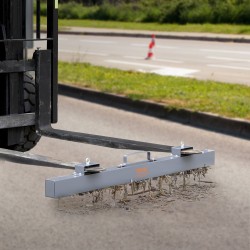 Ripustettava magneettinen lakaisin teräsrunkainen 1520 mm 42,2 kg vetovoima trukkien haarukoihin