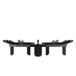 Takkahiiliritilä pyöreä 27 tuumaa 6 tukijalkaa jauhemaalattu teräs takkaan ja nuotioon