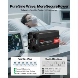 Puhdas siniaaltoinvertteri 4000W 12V 230V matkailuautoihin ja veneisiin