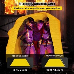 Hitsaus- ja palosuojapeite lasikuitukangas 2,4 x 3,05 m messinkirenkailla