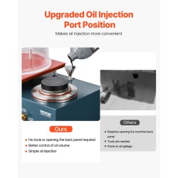 Tyhjiövalukone jalometalleille 290 wattia nopealla pumpulla 280 x 280 mm työalusta