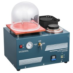 Tyhjiövalu ja sulatuskone jalometalleille enimmäislämpötila 1150 C työtaso 280 280 mm