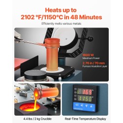 Tyhjiövalu- ja sulatuskone jalometalleille enimmäislämpötila 1150°C työtaso 280×280 mm