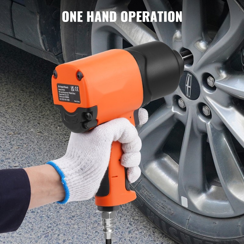 Paineilmakäyttöinen mutterinväännin 3/4-tuumainen komposiittirunko autoalan raskaisiin huolto- ja irrotustöihin