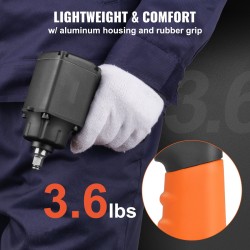 Paineilmakäyttöinen iskuväännin 3/8 tuuman neliökiinnitys alumiinirunko säädettävä momentti