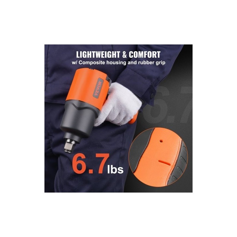 3/4-tuumainen paineilmamutterinväännin komposiittirunko korkea irrotusmomentti autojen huoltoihin