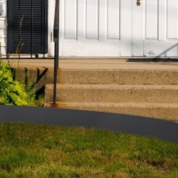 Teräsreunus galvanoitu 4 kpl 40x12 tuumaa taivutettava puutarhaan 6 klipsiä