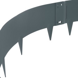 Teräsreunus 5 kpl 99 cm pitkä 12 7 cm korkea taipuisa puutarhareunus