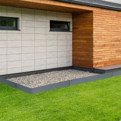 Teräsreunus 5 kpl 99 cm pitkä 12,7 cm korkea taipuisa puutarhareunus