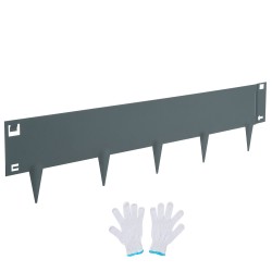 Teräsreunus 5 kpl 99 cm pitkä 12,7 cm korkea taipuisa puutarhareunus