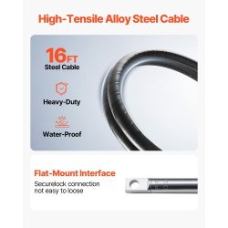 Mekaaninen veneen ohjaussarja perämoottorille 16 jalan ohjauskaapeli 13,5 tuuman ohjauspyörä