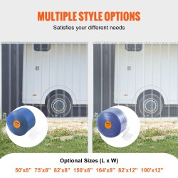 PVC-kaistaverho läpinäkyvä 30,5 cm leveä 3048 cm pitkä 3 mm rulla oviaukkoihin