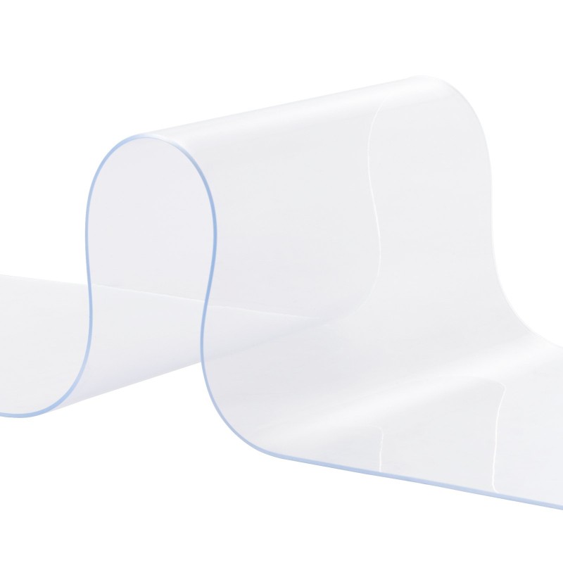 PVC-kaistaverho läpinäkyvä 30,5 cm leveä 3048 cm pitkä 3 mm rulla oviaukkoihin