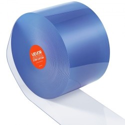Läpinäkyvä PVC liuskaverhorulla 30 48 m 30 5 cm leveät liuskat 3 mm