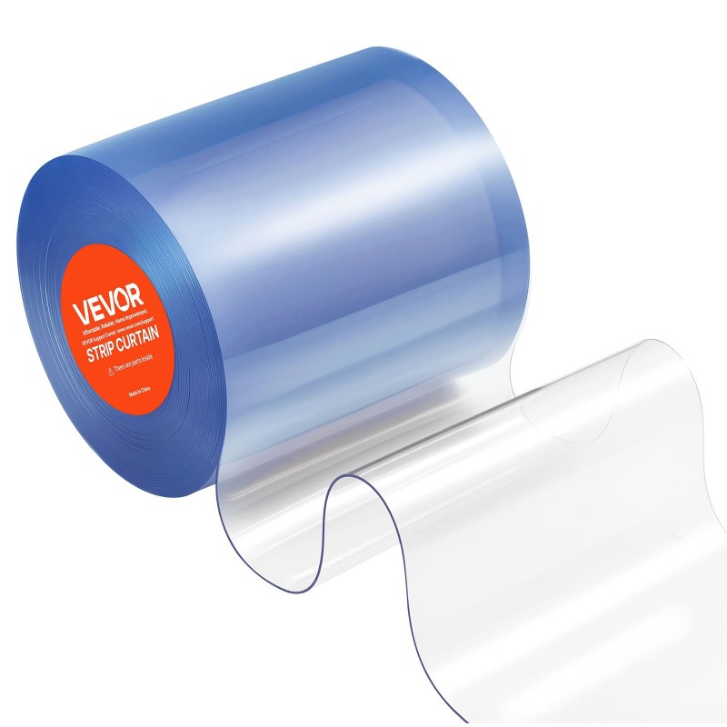 PVC-liuskaverho läpinäkyvä viisitoista metriä kaksikymmentä senttimetriä kaksi millimetriä oviaukkoihin