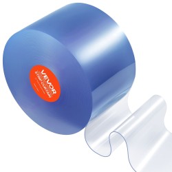 Läpinäkyvä PVC-lamelliverho rulla 45,7 m pituus 20 cm leveys oviverhoksi