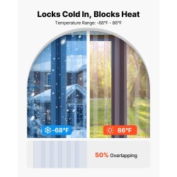 PVC-liuskanauha läpinäkyvä raskas 30,8 m ja 30,5 cm oviaukoille