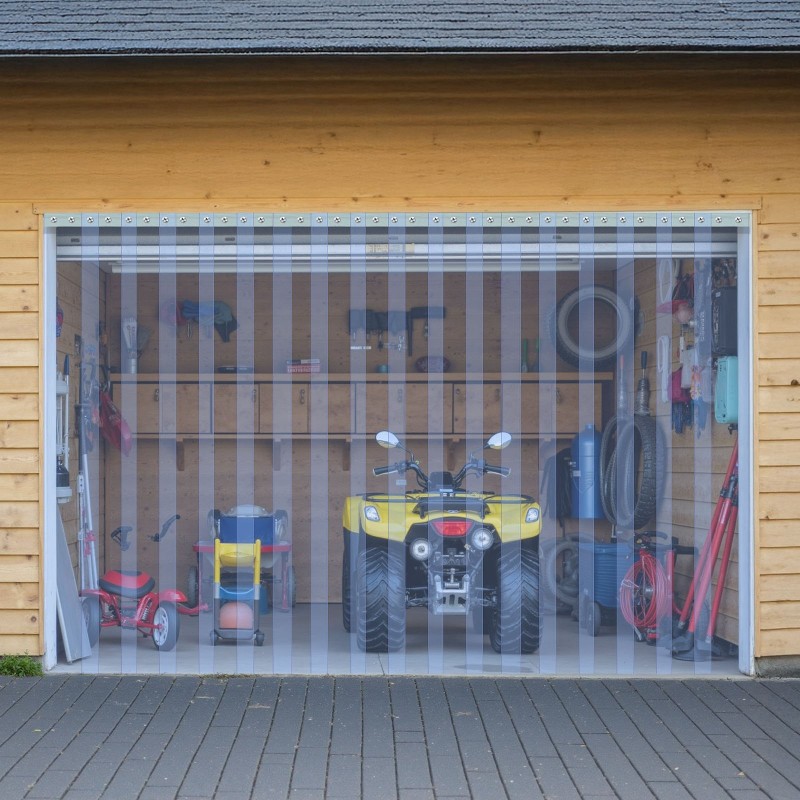 PVC-liuskanauha läpinäkyvä raskas 30,8 m ja 30,5 cm oviaukoille