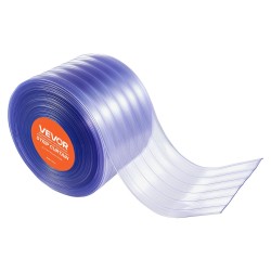 PVC muovinen nauharulla 45 72 m 30 5 cm 3 mm läpinäkyvä uurrettu oviaukkoihin