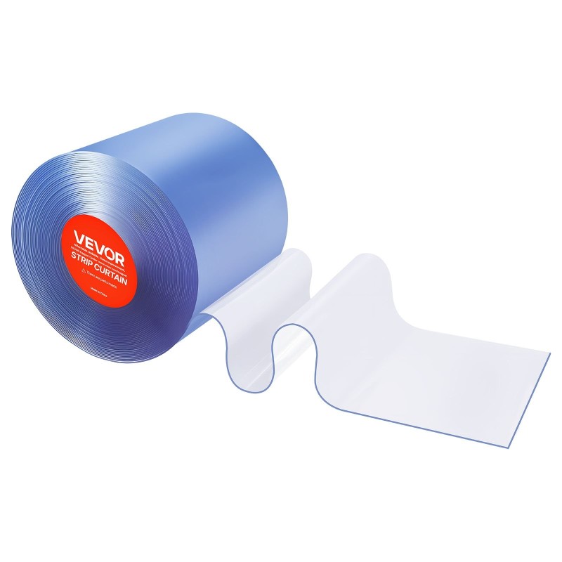 PVC-nauhaverhorulla läpinäkyvä 30,8 m 30,5 cm 3 mm oviaukkoihin