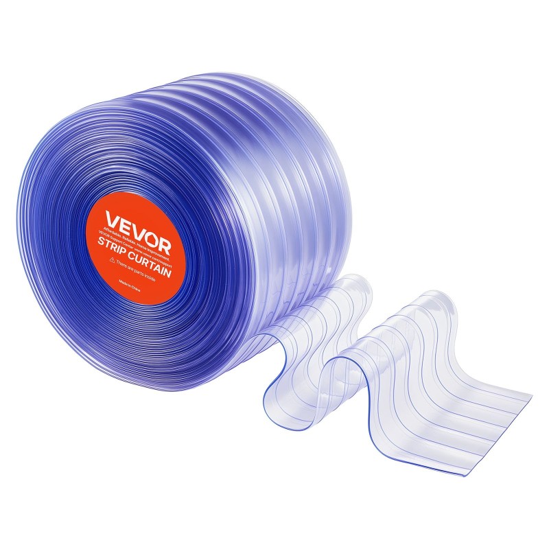 PVC-liuskaesirippu läpinäkyvä 30,8 m pituus 30,5 cm leveys 3 mm rihlattu oviin