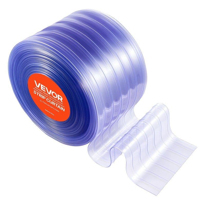PVC-liuskaesirippu läpinäkyvä 30,8 m pituus 30,5 cm leveys 3 mm rihlattu oviin