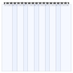 PVC liuskaverho läpinäkyvä 96 5 x 213 4 cm 2 mm kylmiöihin ja varastoihin
