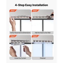 Läpinäkyvä PVC-liuskaesirippu 0,9 x 2,1 m 2 mm 6 kpl käveltäviin kylmiöihin