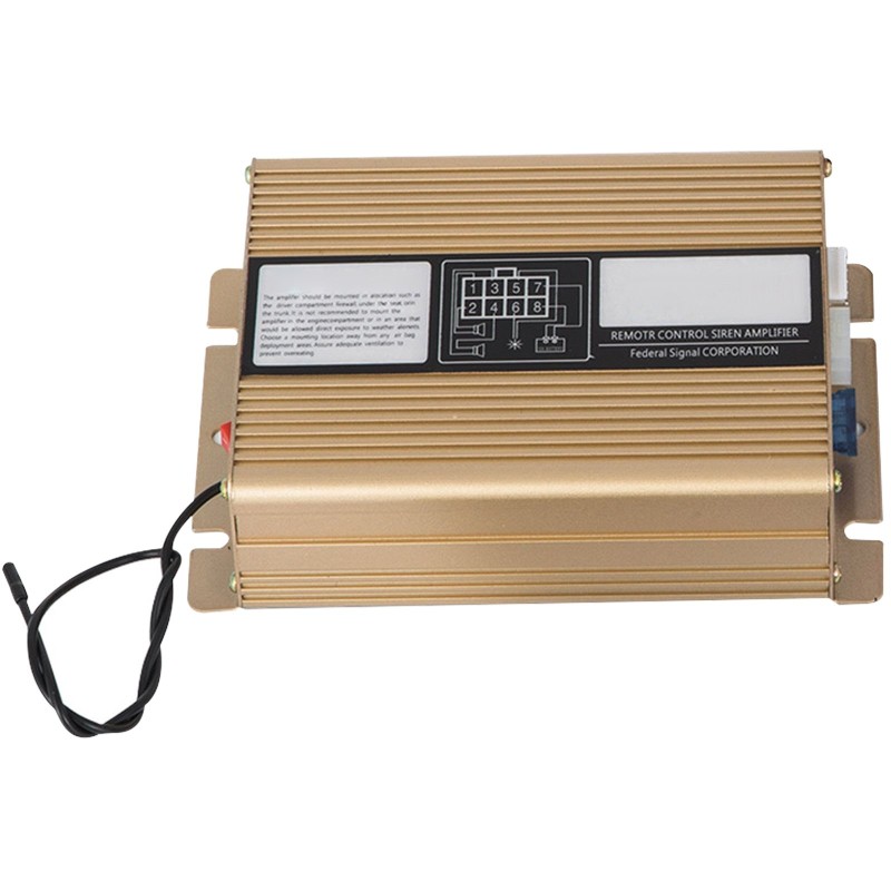 Auton varoitus- ja kuulutusjärjestelmä 200W 12V 8 varoitusääntä käsimikrofoni