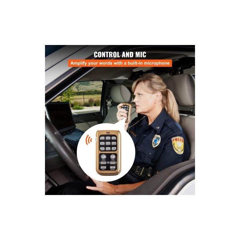 Sireenijärjestelmä ajoneuvoon 400W 2 torvea 8 äänitilaa 12V