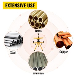 Manuaalinen hydraulinen putkentaivutin 10 tonnia 13–34 millimetriä pallografiittivalurautaiset muotit