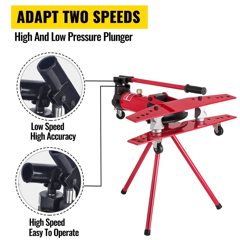 Hydraulinen käsikäyttöinen putkentaivutin 16T ulkohalkaisija 22–60 mm messinki alumiini teräsputkille