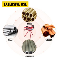 Hydraulinen käsikäyttöinen putkentaivutin 16T ulkohalkaisija 22–60 mm messinki alumiini teräsputkille