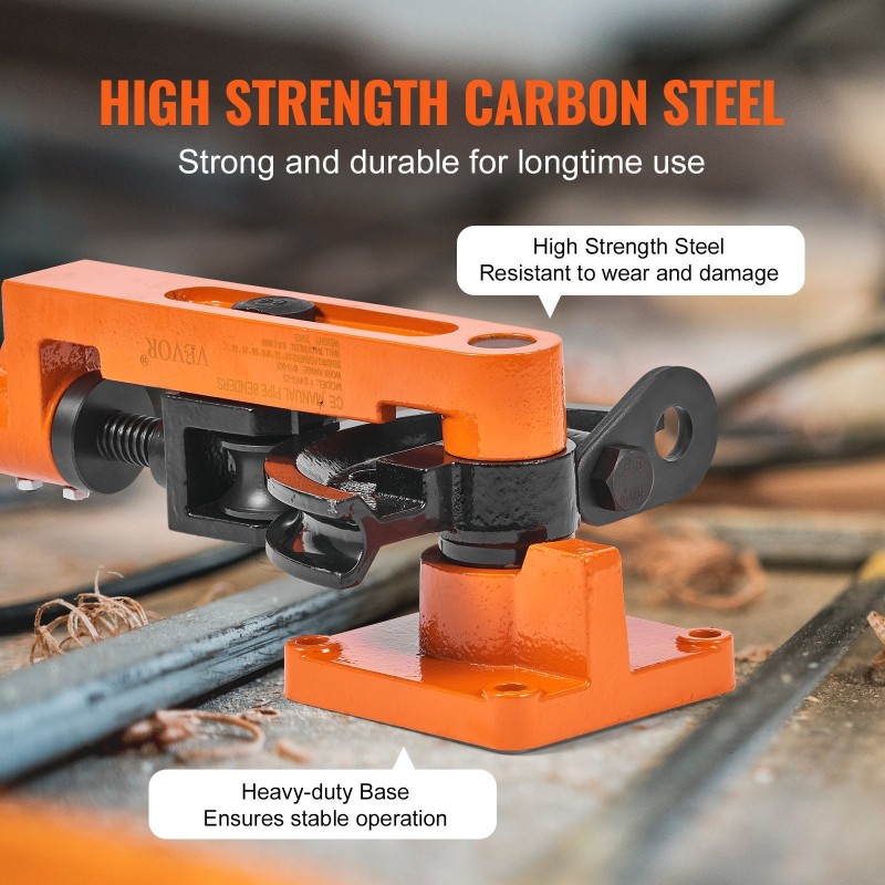 Manuaalinen putkentaivutin kupari- ja alumiiniputkille 9,5–25,4 mm 7 taivutussapluunaa