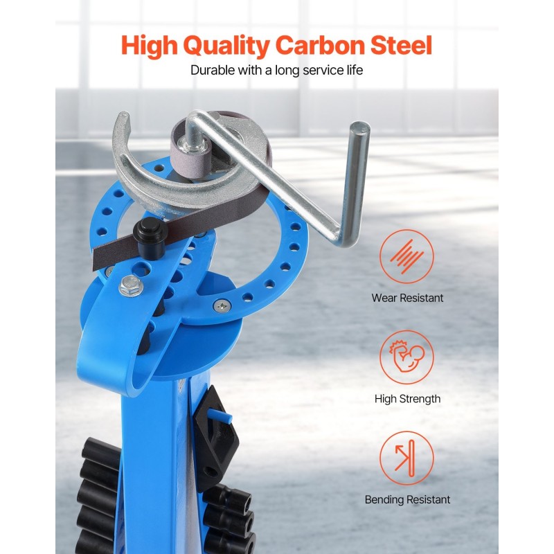 Manuaalinen putkentaivutin hiiliteräksinen neljätoista muottia LVI ja autohuoltoon