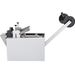 Automaattinen PVC kutistesukan leikkuri 100 mm leikkausleveys 11 mm maksimihalkaisija 350 watin moottori