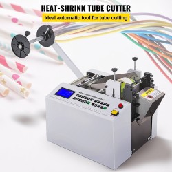 Automaattinen PVC-kutistesukan leikkuri 100 mm leikkausleveys 11 mm maksimihalkaisija 350 watin moottori