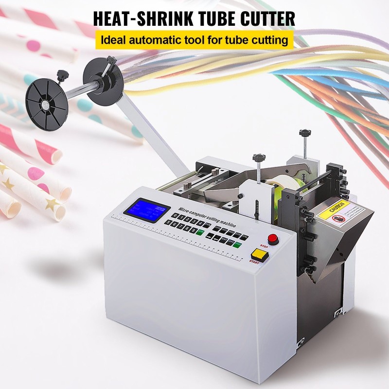 Automaattinen PVC-kutistesukan leikkuri 100 mm leikkausleveys 11 mm maksimihalkaisija 350 watin moottori