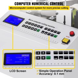 Automaattinen PVC-kutistesukan leikkuri 100 mm leikkausleveys 11 mm maksimihalkaisija 350 watin moottori