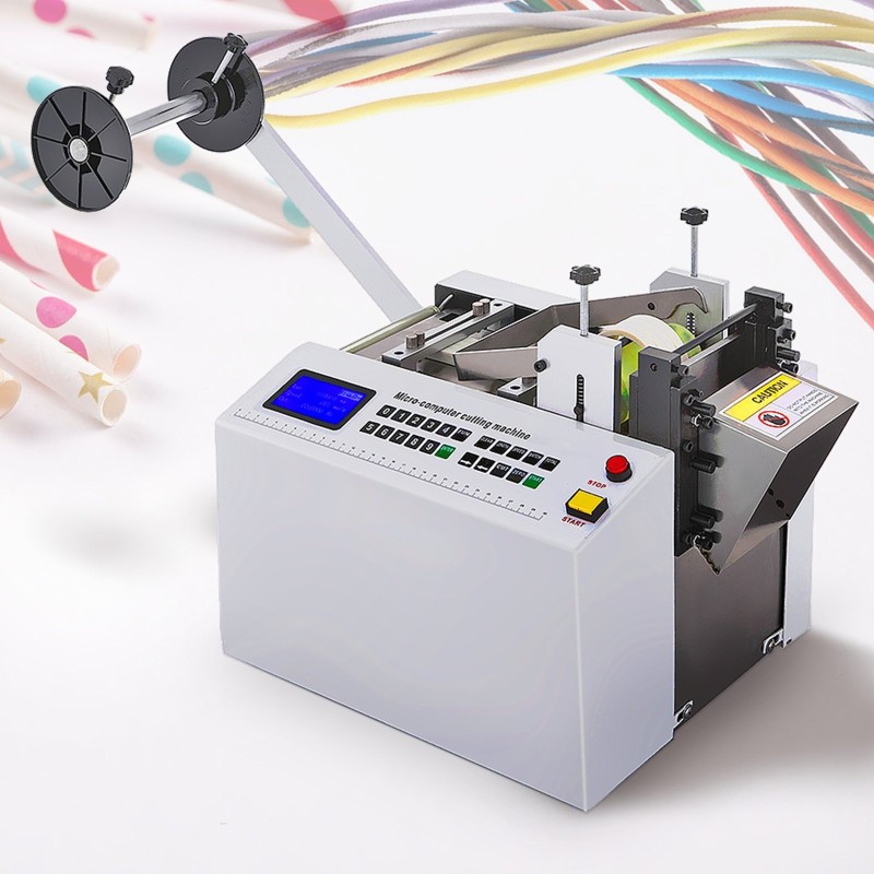 Automaattinen PVC-kutistesukan leikkuri 100 mm leikkausleveys 11 mm maksimihalkaisija 350 watin moottori