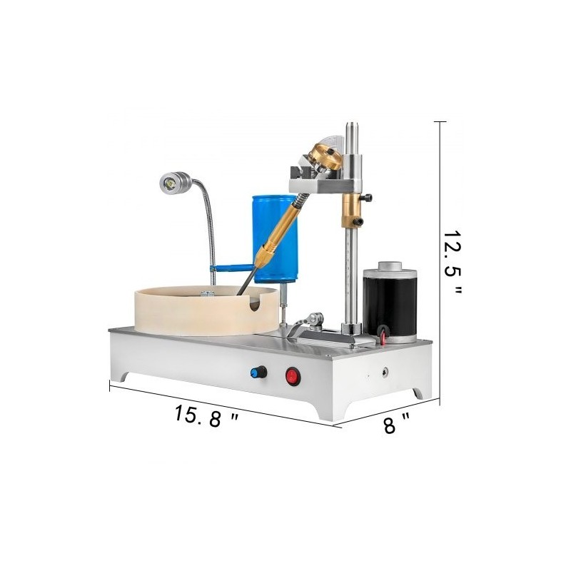 Fasetointikone metallirunkoinen irrotettavalla vesitankilla manipulaattorilla 0–1800 kierrosta minuutissa