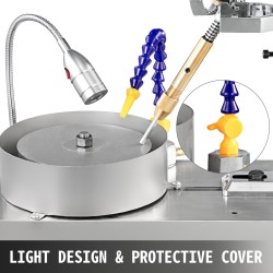 Jalokivien facettikone ruostumatonta terästä 150 mm vesipumpulla