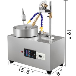 Jalokivien facettikone ruostumatonta terästä 150 mm vesipumpulla