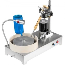 Jalokivien fasetointikone metallirunko digitaalinen kulmanäyttö vesiallas portaaton nopeussäätö