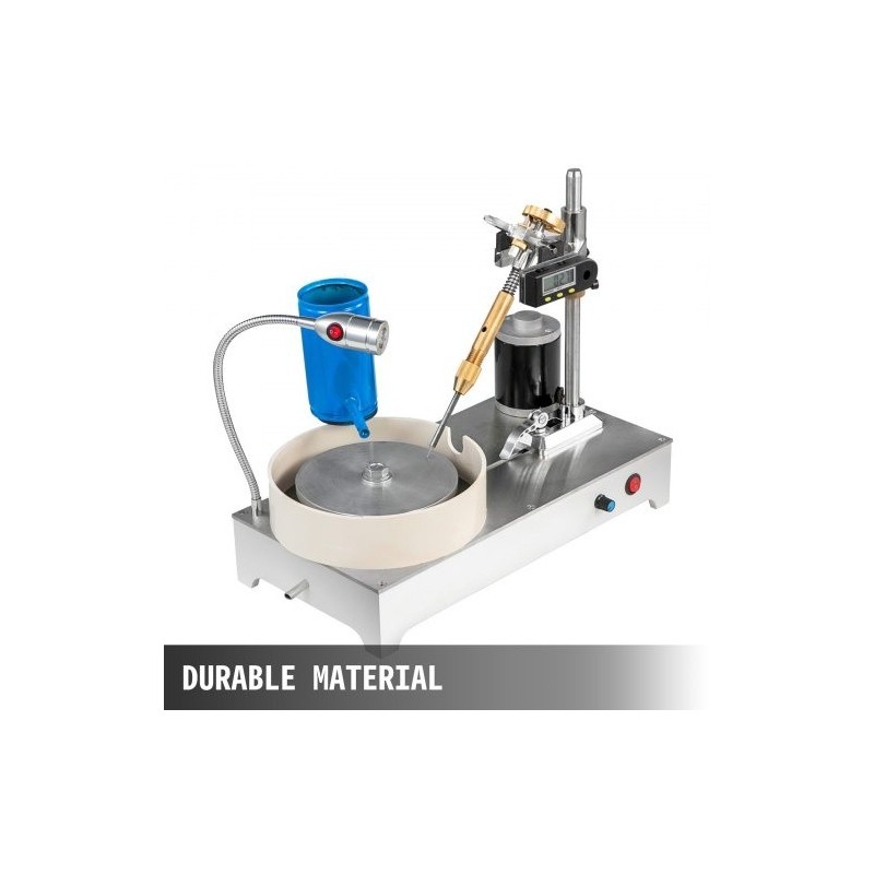 Jalokivien fasetointikone metallirunko digitaalinen kulmanäyttö vesiallas portaaton nopeussäätö